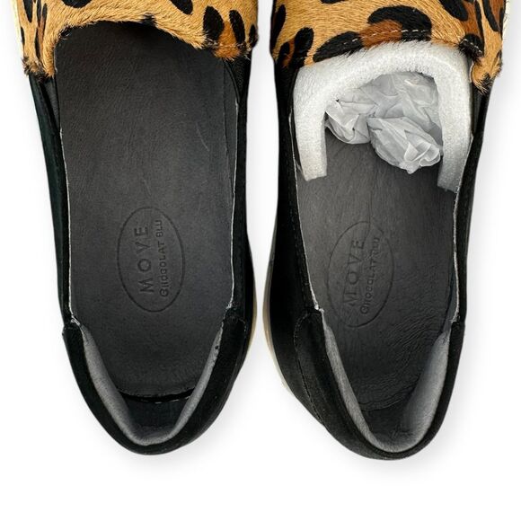 NIB Chocolat Blu‎ MOVE size 9.5 Leopard Calf-Hair Slip-On Sneaker mobwife boho - Picture 7 of 16
